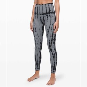Lululemon Wunder Under High-Rise Tight 28"  Shibori Magnet Grey Black Night